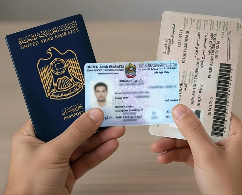 Emirates ID, Passport & Resident Visa Copy