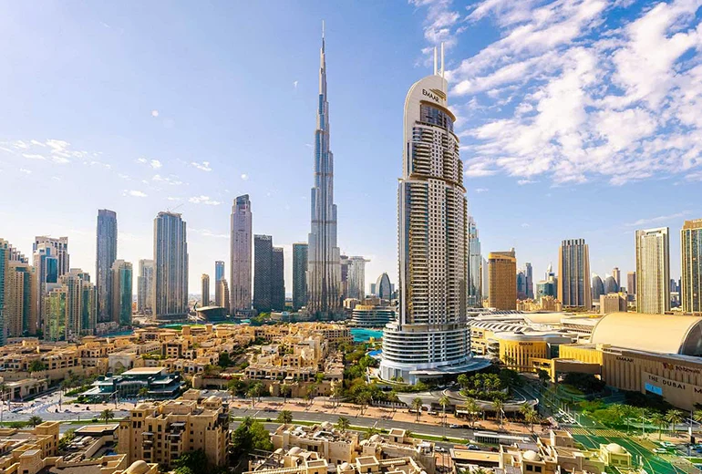 a view of Dubai city