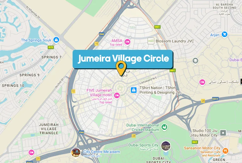 where is JVC located in Dubai?