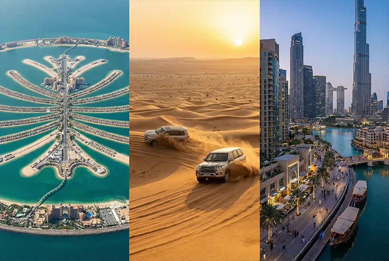 different aspects of Dubai city