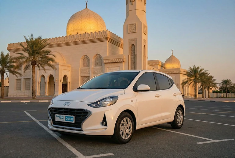 Hyundai i10 rental in Dubai Ramadan