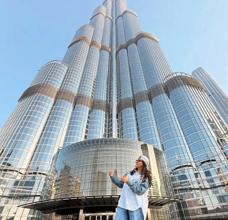 burj khalifa in dubai downtown photoshots