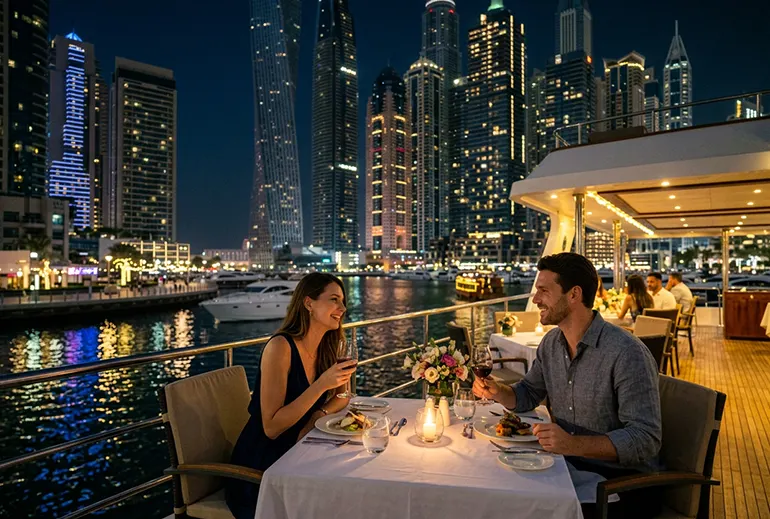 Romantic Dinner Cruises in Dubai Marina