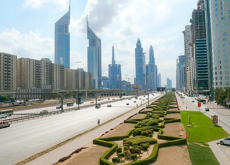 route via sheikh zayed road