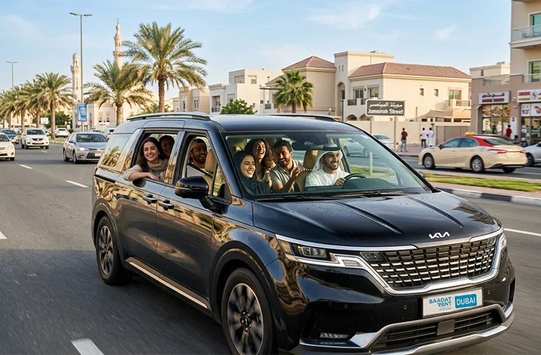 Group Budget Travel with an MPV in Dubai