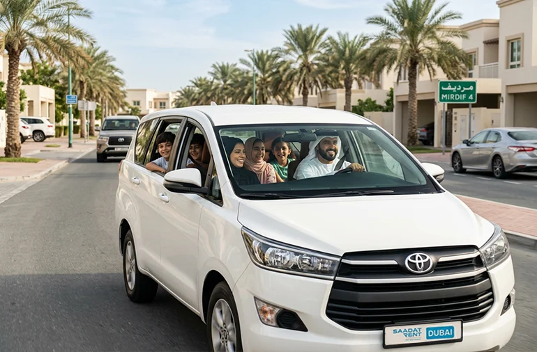 driving an MPV in Dubai