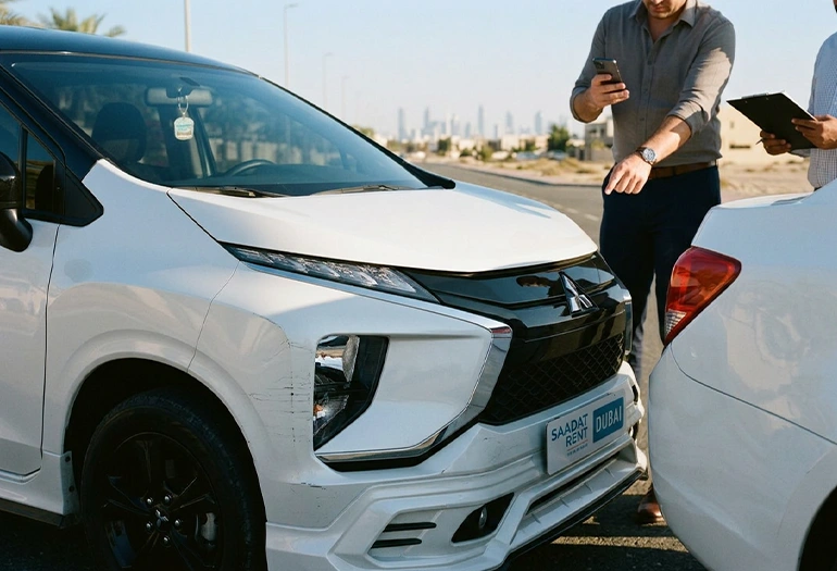 Accident Damage for car rental in Dubai
