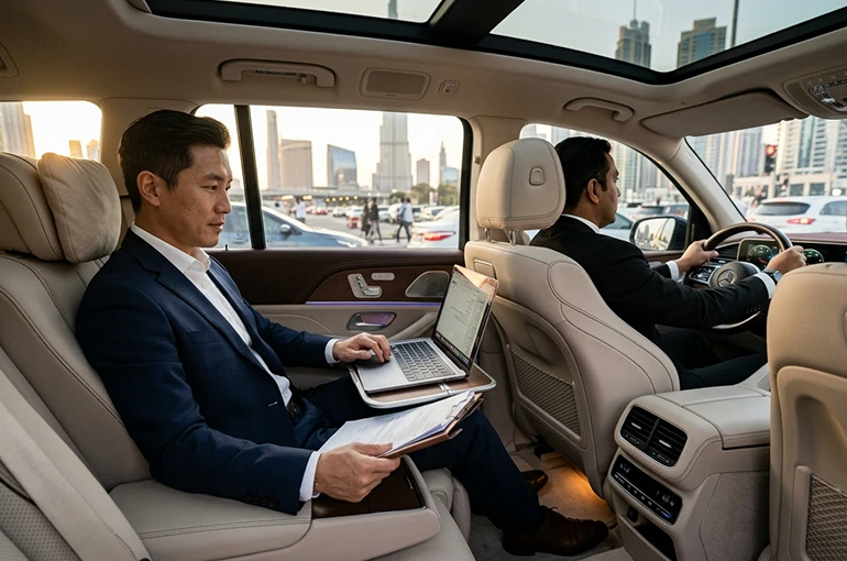 Business traveler in Dubai