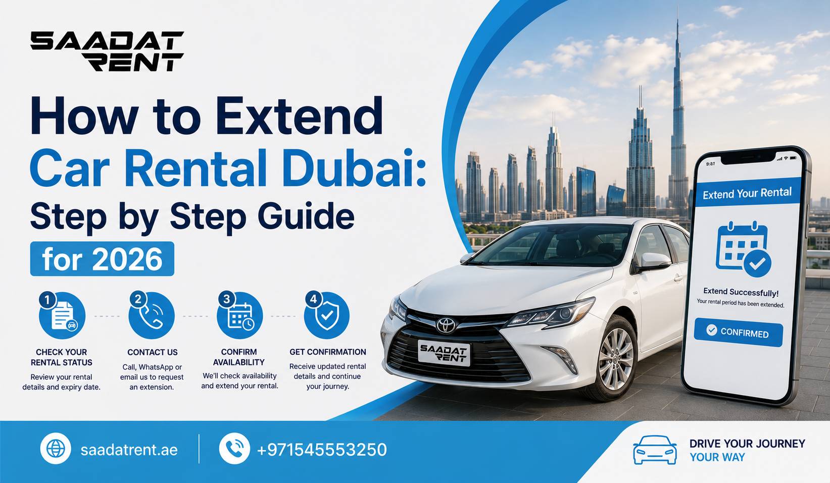 How to Extend Car Rental Dubai: Step by Step Guide for 2026