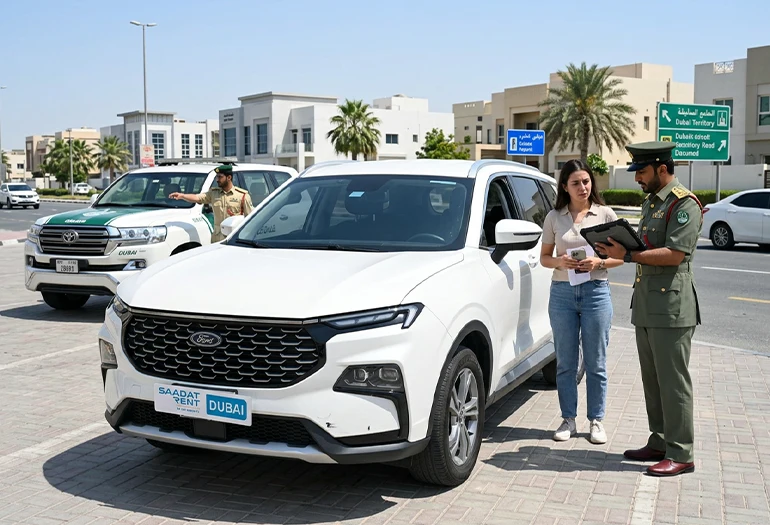 an accident in Dubai