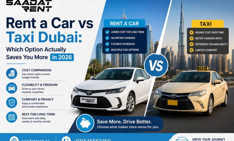 Rent a Car vs Taxi Dubai