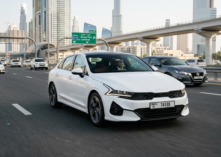 Sedan weekly car rental in Dubai