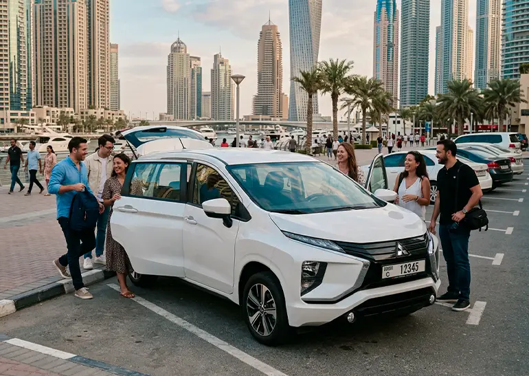 7-seater weekly car rental Dubai