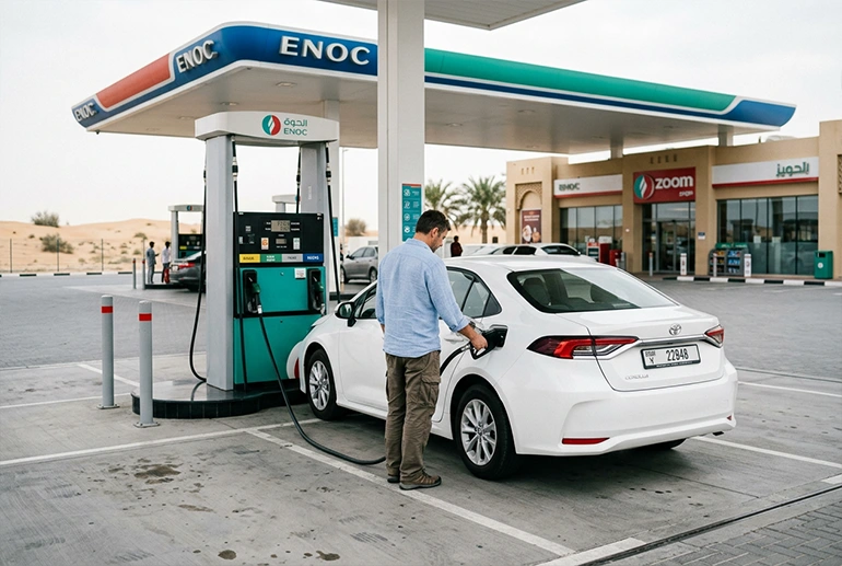 Fuel Cost for Dubai to Hatta road