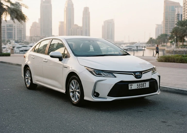 Toyota Corolla Hybrid in Dubai