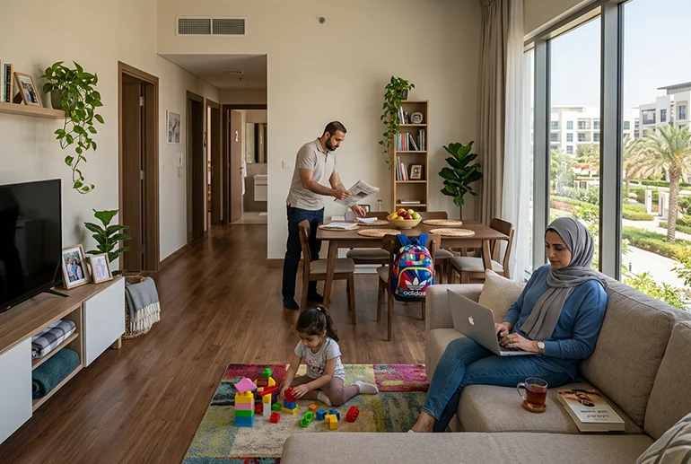Two- and three-bedroom family homes in Dubai
