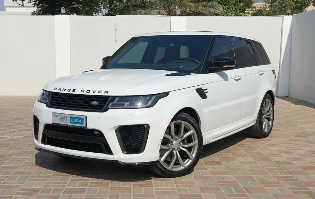 Range Rover Sport SVR rental in Dubai